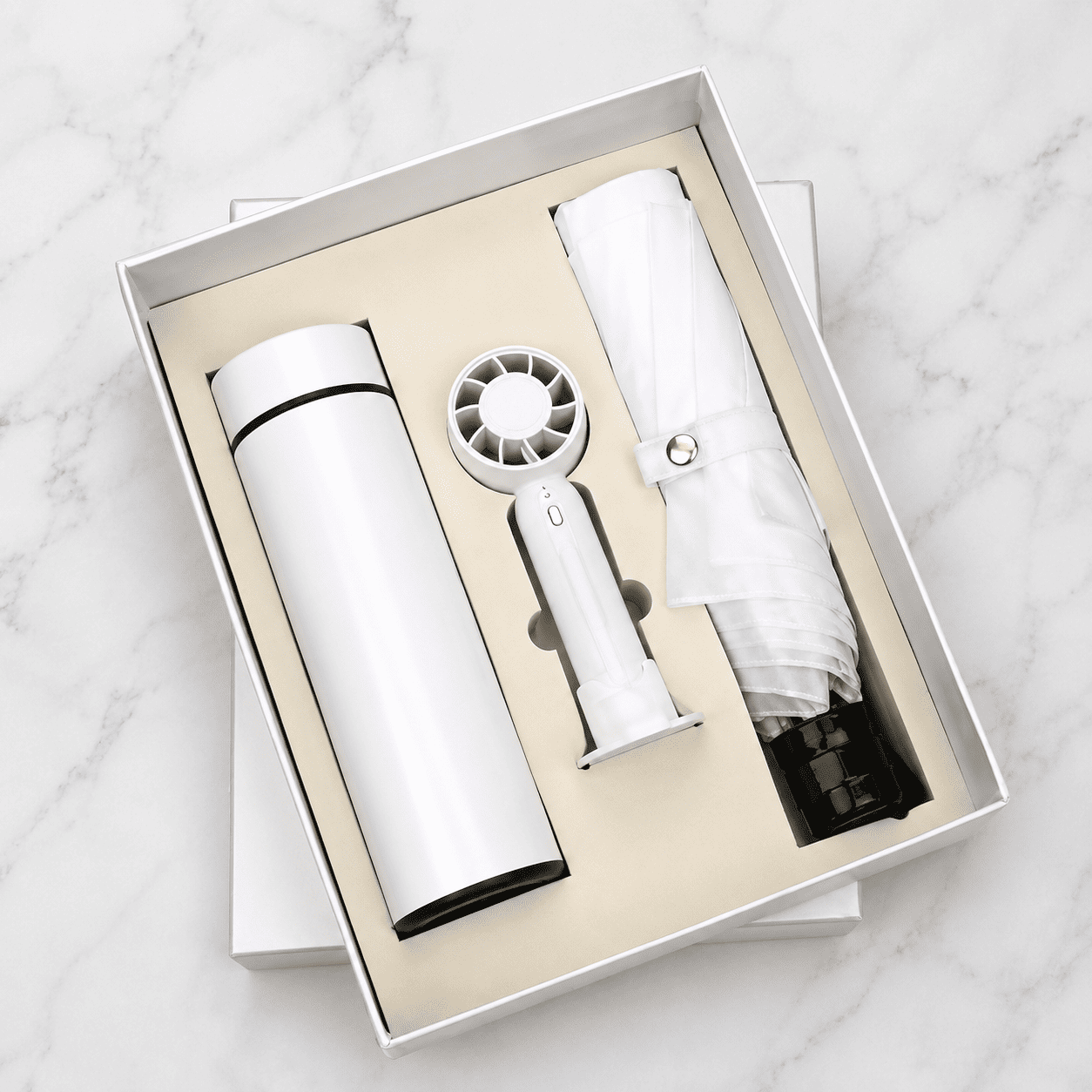 1779780200_Employee Recognition Programs Flask, Fan and Umbrella Set- 1